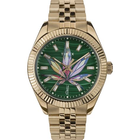 timex x ja malachite watch.